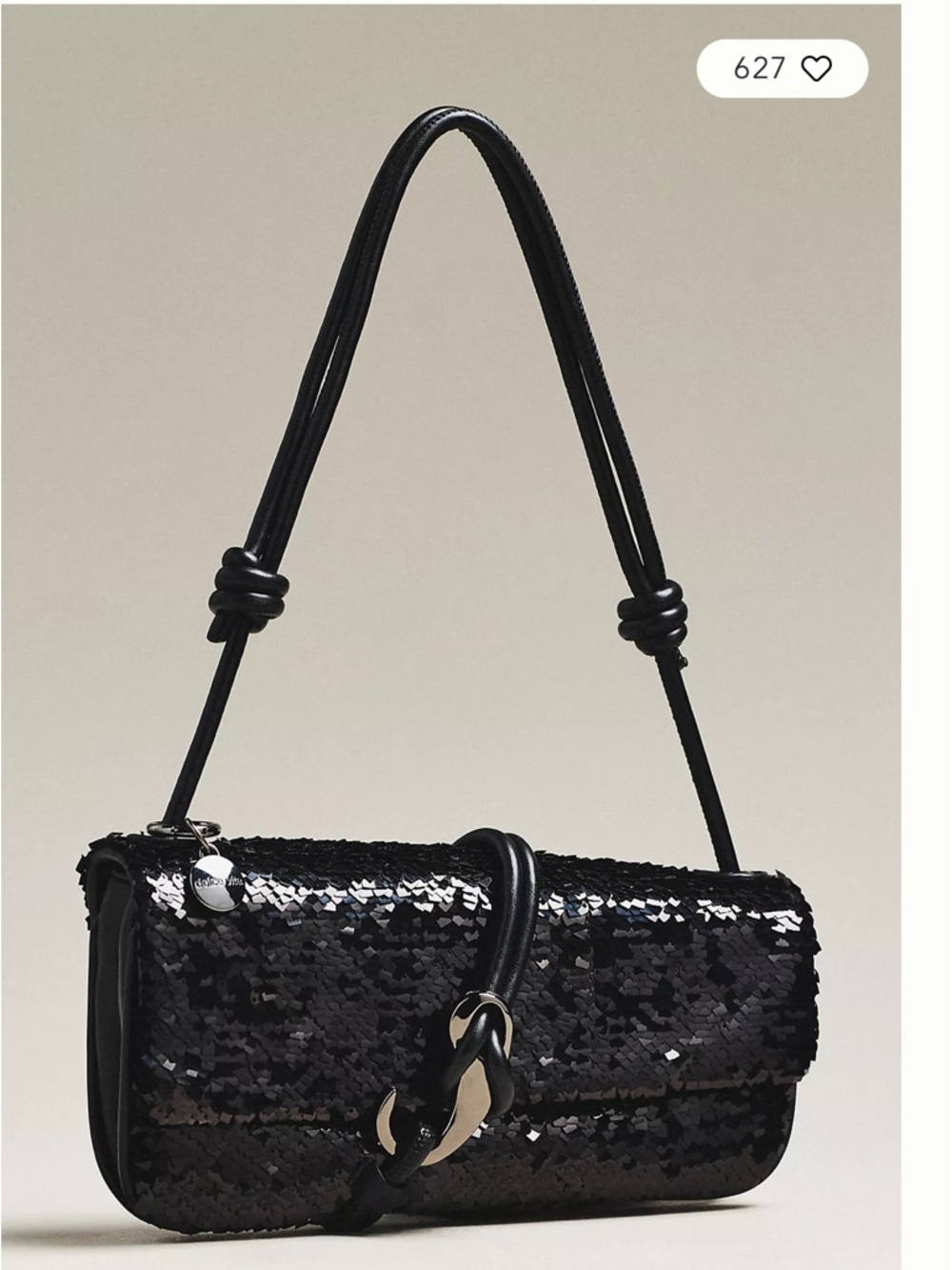 Dolce Vita Black Alice Sequin Shoulder Bag